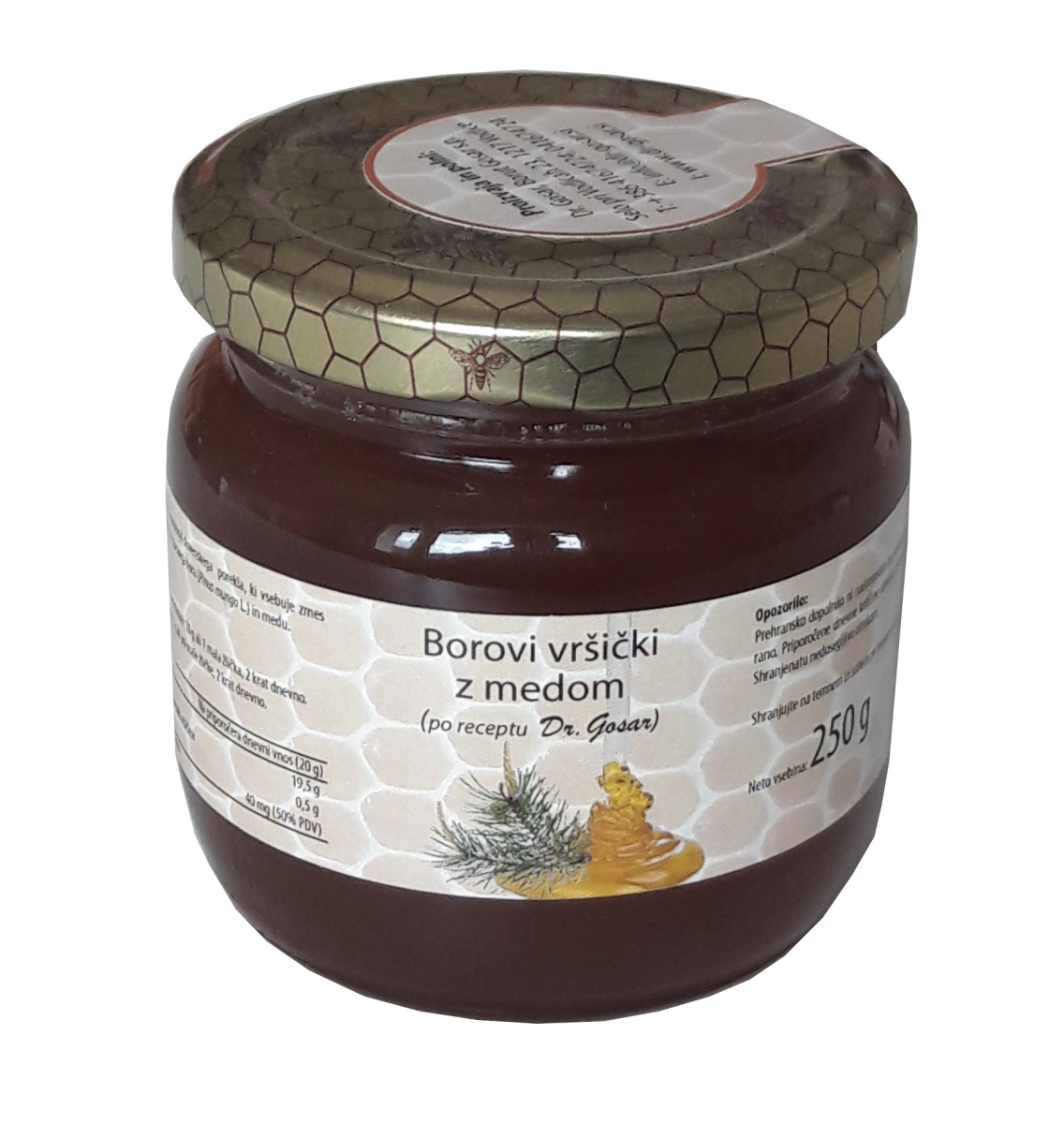 Borovi vršički z medom (250 g) Borovi vršički z medom (250 g)